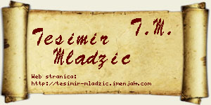 Tešimir Mladžić vizit kartica